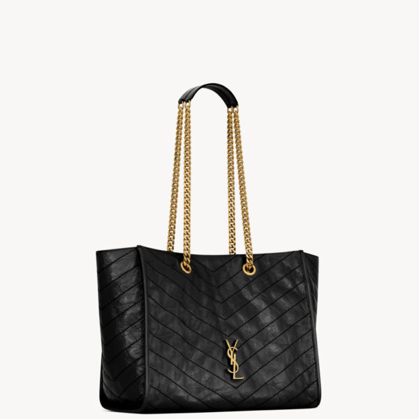 Saint Laurent NIKI shopping in vintage leather designed in Paris