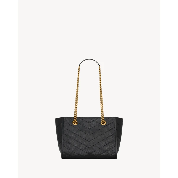 Saint Laurent NIKI small shopping in vintage leather, view 3
