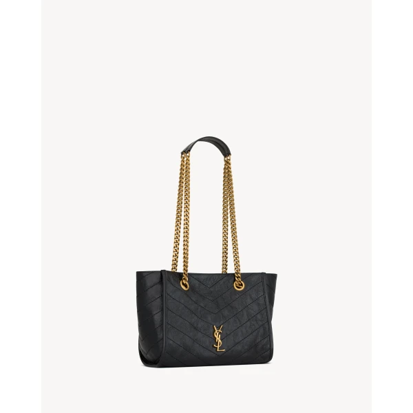 Saint Laurent NIKI small shopping in vintage leather, view 5