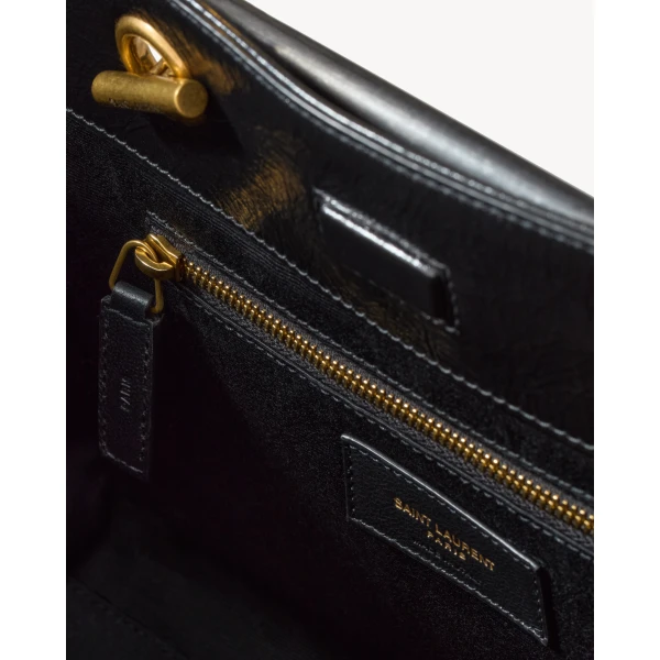 Saint Laurent NIKI small shopping in vintage leather, view 6
