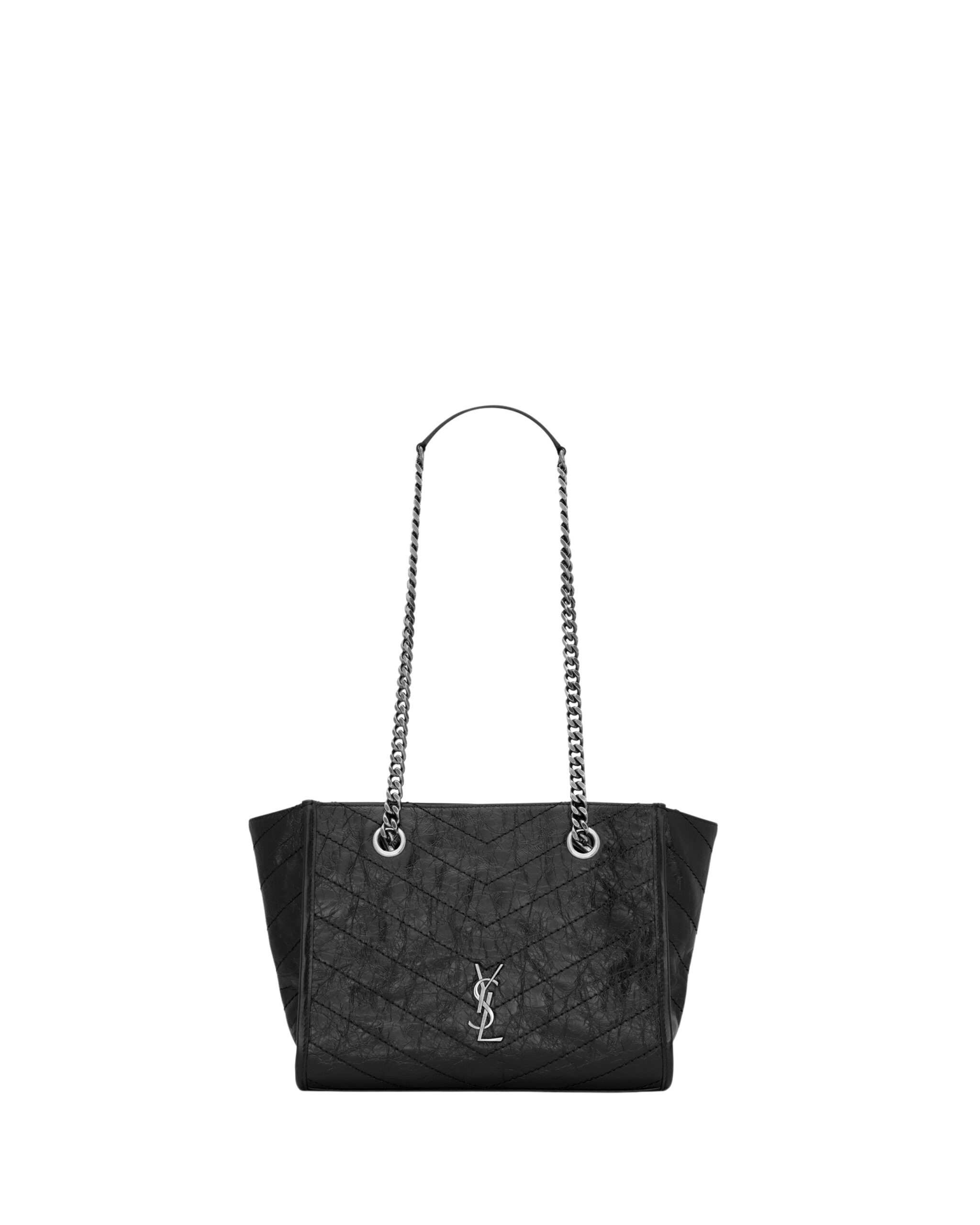 Saint Laurent NIKI small shopping in vintage leather designed in Paris