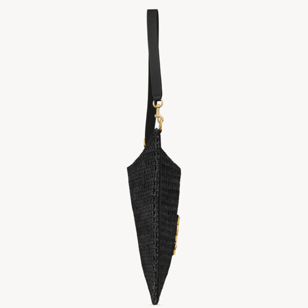 Saint Laurent Oxalis bag in raffia macramé designed in Paris