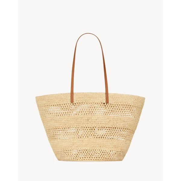 Saint Laurent PANIER medium in raffia, view 2