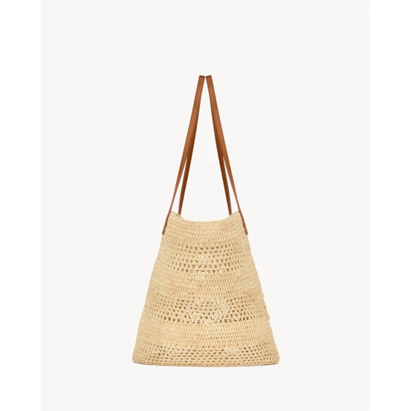 Saint Laurent PANIER medium in raffia, view 3