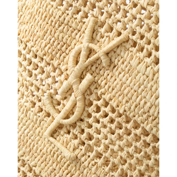 Saint Laurent PANIER medium in raffia, view 5