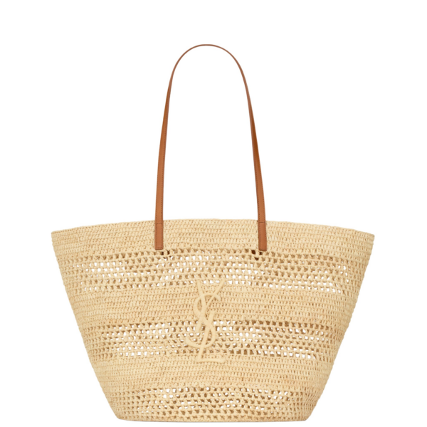 Saint Laurent PANIER medium in raffia designed in Paris