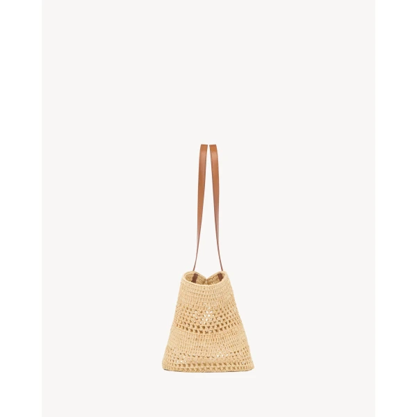 Saint Laurent PANIER small in raffia, view 3