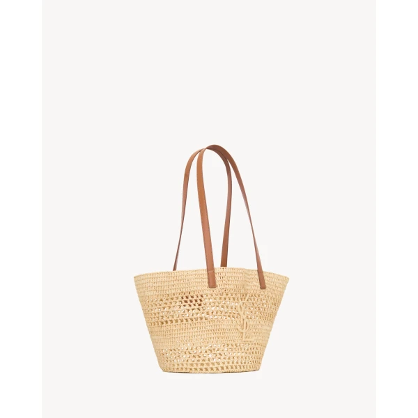 Saint Laurent PANIER small in raffia, view 4