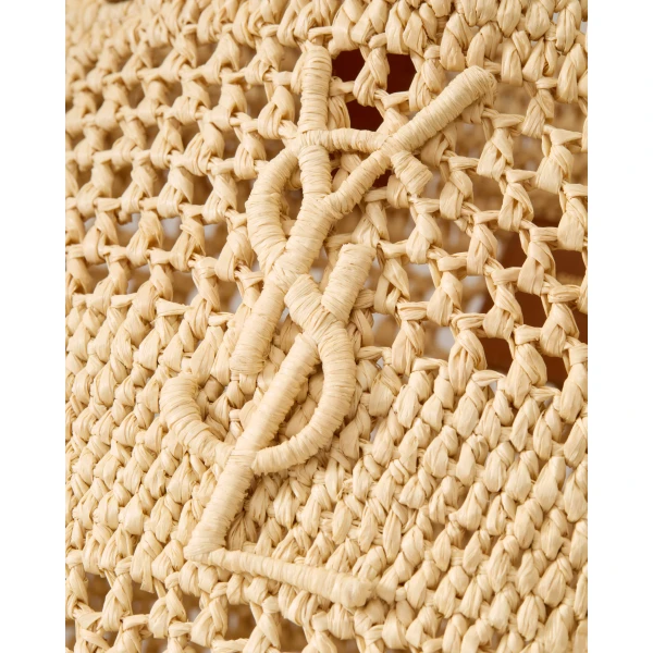 Saint Laurent PANIER small in raffia, view 5