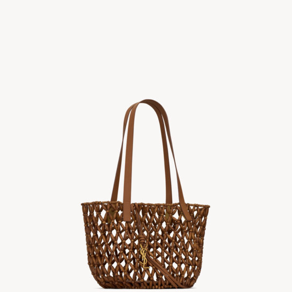 Saint Laurent PANIER small in wood beads designed in Paris