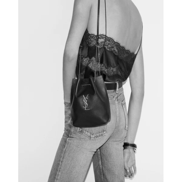 Saint Laurent POCHON in suede, view 2