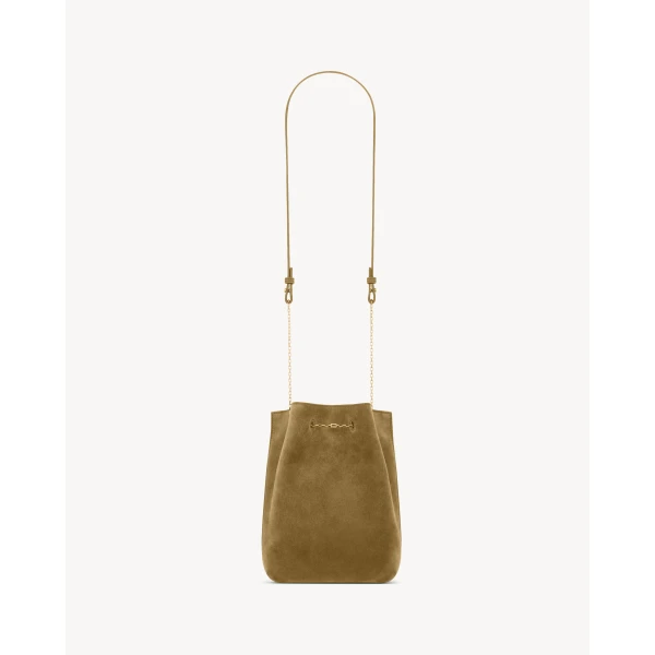 Saint Laurent POCHON in suede, view 3