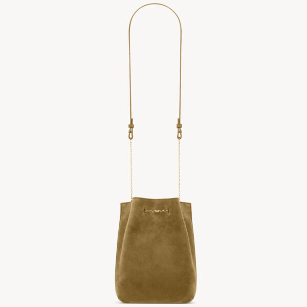 Saint Laurent POCHON in suede designed in Paris