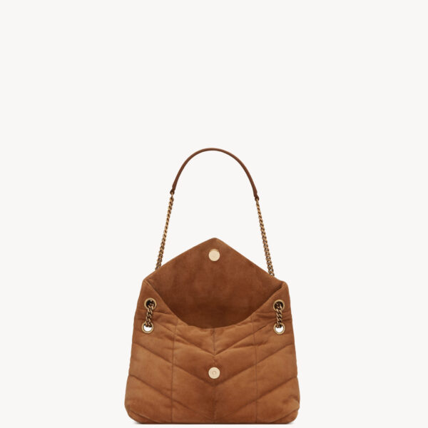 Saint Laurent PUFFER SMALL in suede designed in Paris