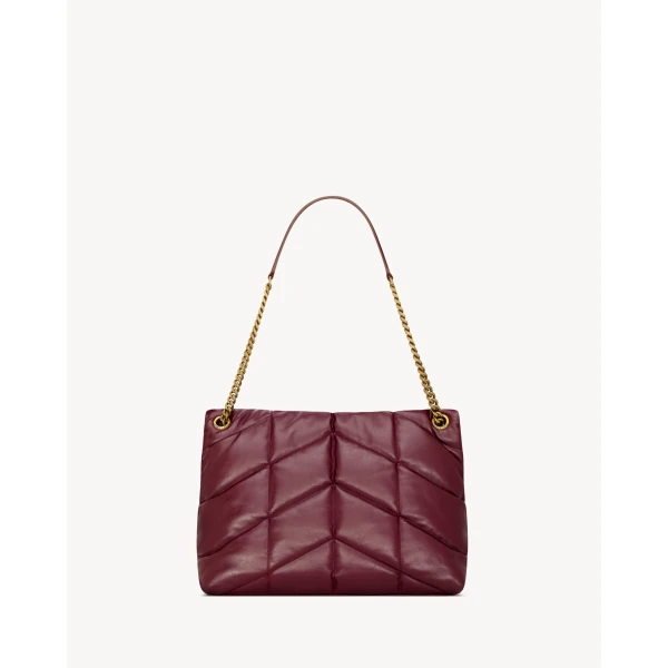 Saint Laurent PUFFER medium in shiny leather, view 3