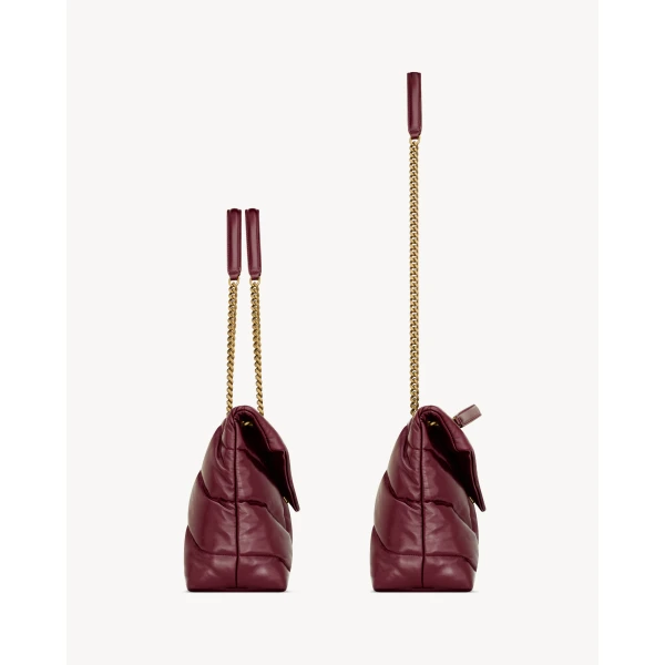 Saint Laurent PUFFER medium in shiny leather, view 4
