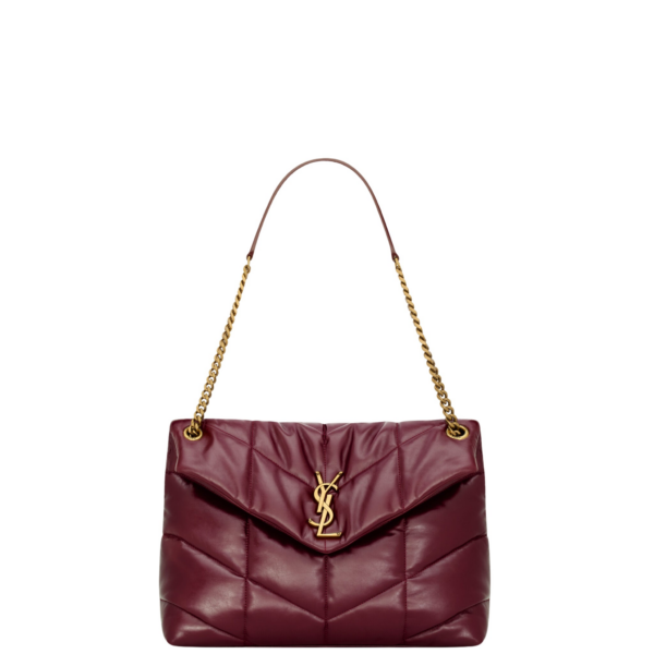 Saint Laurent PUFFER medium in shiny leather designed in Paris