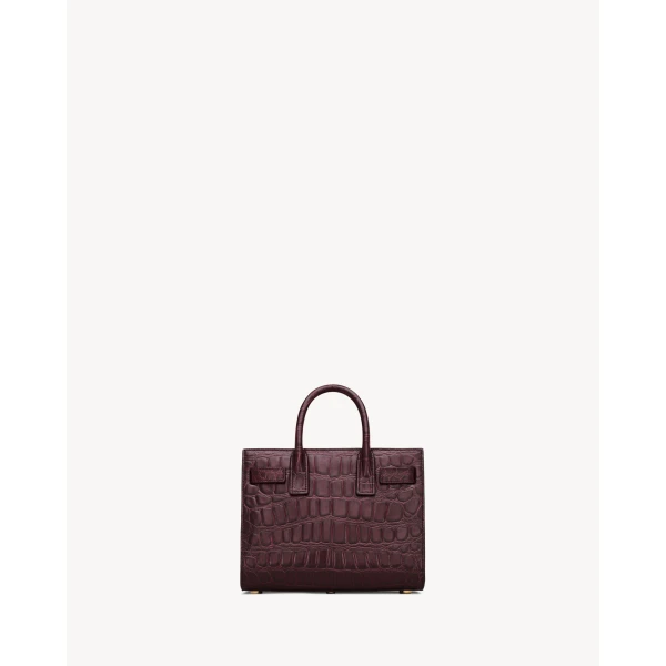 Saint Laurent SAC DE JOUR IN CROCODILE-EMBOSSED LEATHER – NANO, view 2