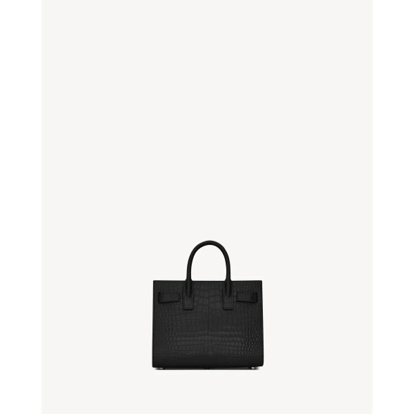 Saint Laurent SAC DE JOUR IN CROCODILE-EMBOSSED LEATHER – NANO, view 3