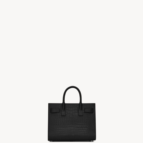 Saint Laurent SAC DE JOUR IN CROCODILE-EMBOSSED LEATHER - NANO designed in Paris