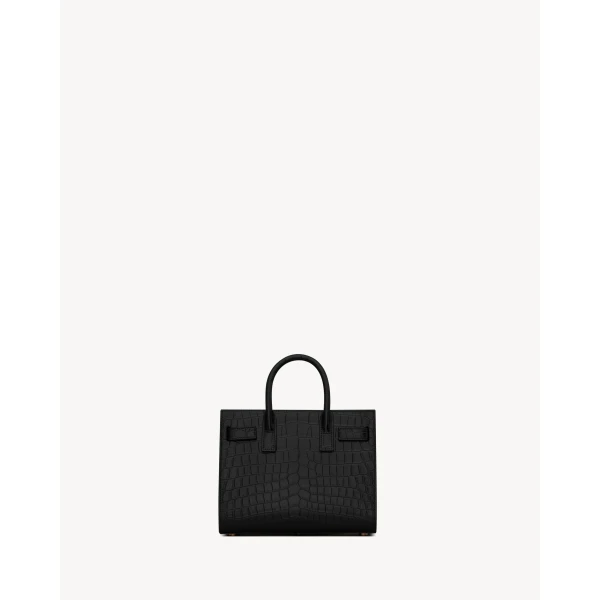Saint Laurent SAC DE JOUR IN CROCODILE-EMBOSSED LEATHER – NANO, view 3
