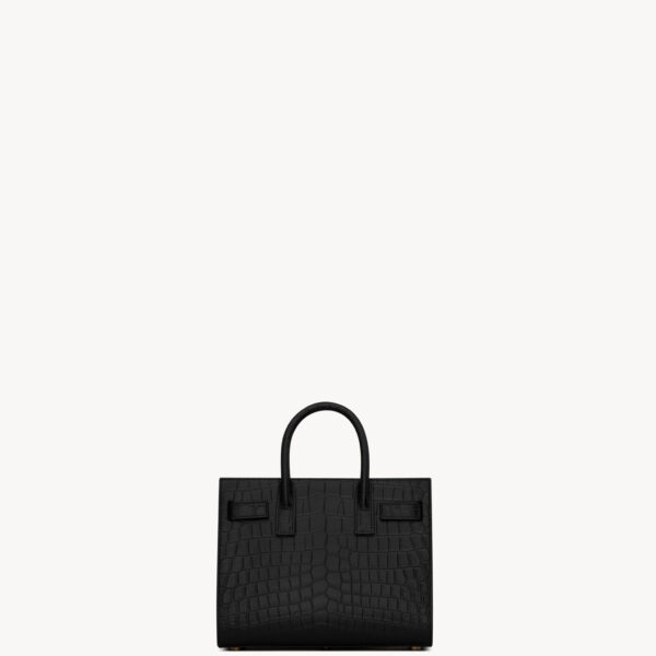 Saint Laurent SAC DE JOUR IN CROCODILE-EMBOSSED LEATHER - NANO designed in Paris