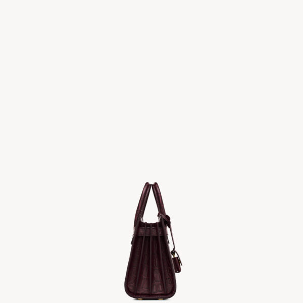 Saint Laurent SAC DE JOUR IN CROCODILE-EMBOSSED LEATHER - NANO designed in Paris