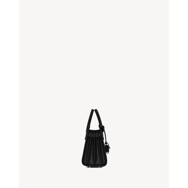 Saint Laurent SAC DE JOUR IN CROCODILE-EMBOSSED LEATHER – NANO, view 4