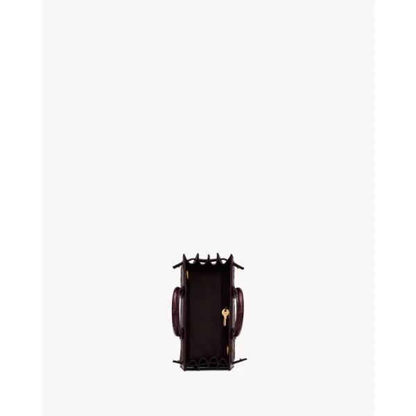 Saint Laurent SAC DE JOUR IN CROCODILE-EMBOSSED LEATHER – NANO, view 4