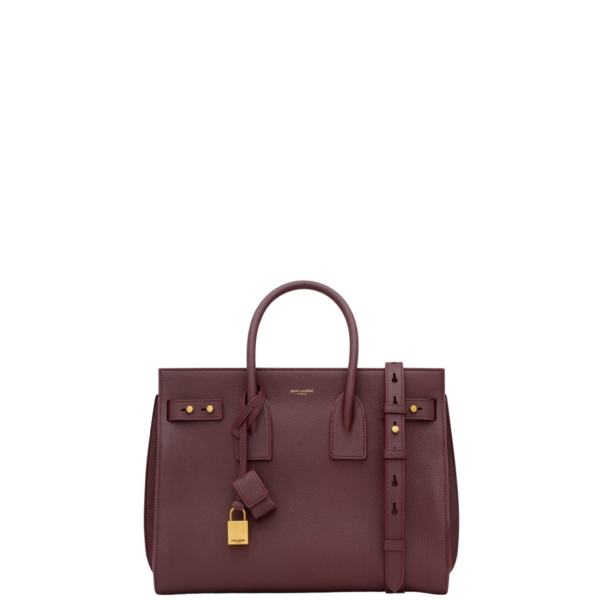 Saint Laurent SAC DE JOUR IN SUPPLE GRAINED LEATHER - SMALL designed in Paris