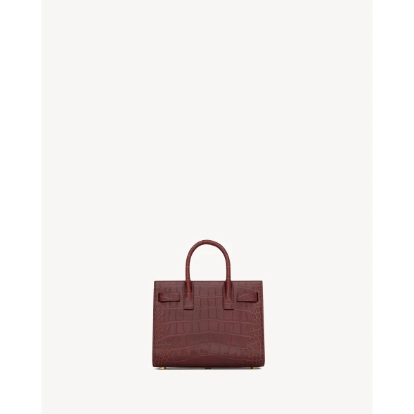 Saint Laurent SAC DE JOUR in alligator – NANO, view 3