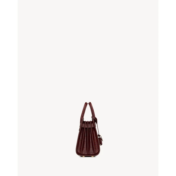 Saint Laurent SAC DE JOUR in alligator – NANO, view 4
