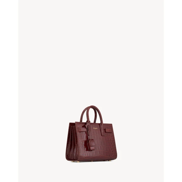Saint Laurent SAC DE JOUR in alligator – NANO, view 6