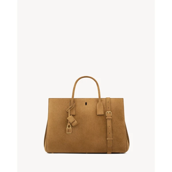 Saint Laurent SAC DE JOUR in suede – LARGE, view 2