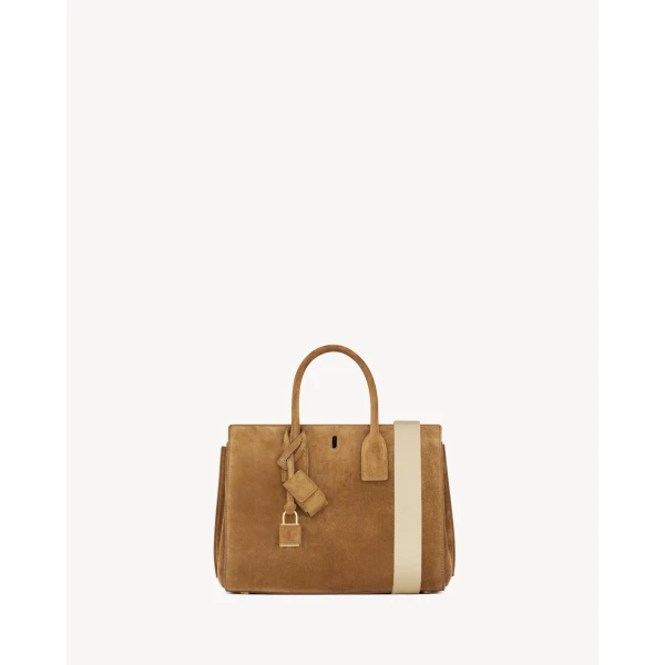 Saint Laurent SAC DE JOUR in suede – SMALL, view 3