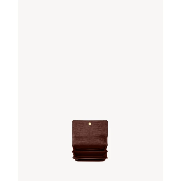 Saint Laurent SUNSET MEDIUM IN CROCODILE-EMBOSSED LEATHER, view 5