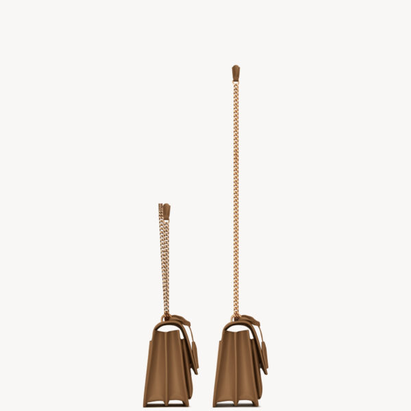 Saint Laurent SUNSET medium IN SMOOTH LEATHER designed in Paris