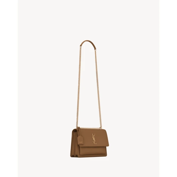 Saint Laurent SUNSET medium IN SMOOTH LEATHER, view 6