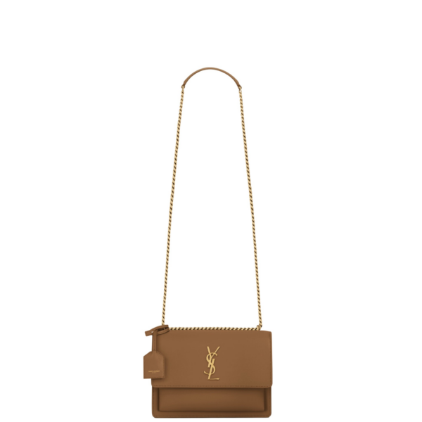 Saint Laurent SUNSET medium IN SMOOTH LEATHER designed in Paris