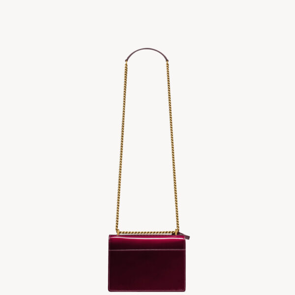 Saint Laurent SUNSET small in patent leather designed in Paris