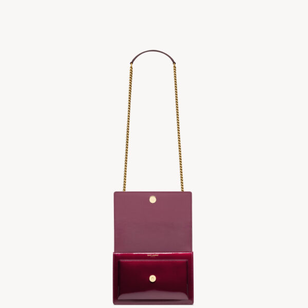 Saint Laurent SUNSET small in patent leather designed in Paris