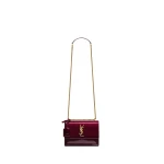 Saint Laurent SUNSET small in patent leather designed in Paris