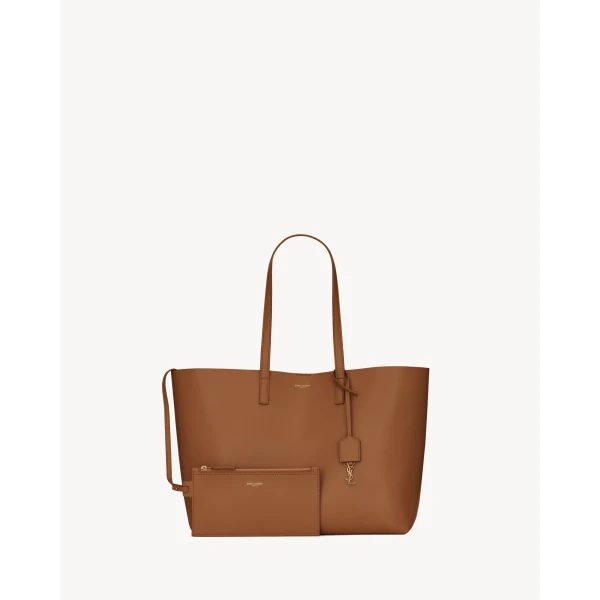 Saint Laurent Shopping Saint Laurent in leather, view 2