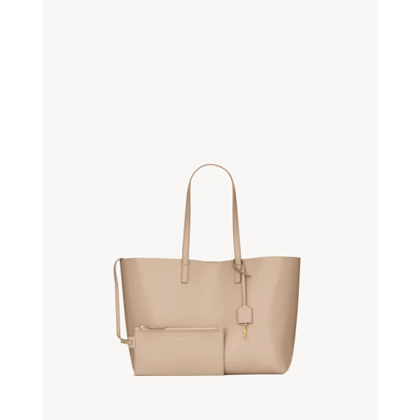 Saint Laurent Shopping Saint Laurent in leather, view 2