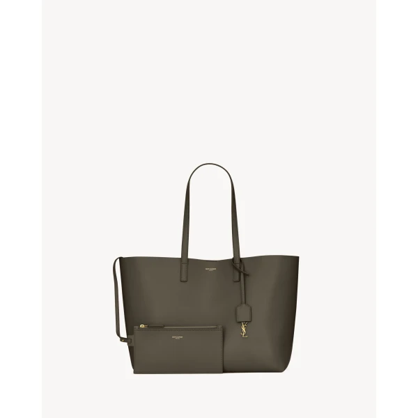 Saint Laurent Shopping Saint Laurent in leather, view 2