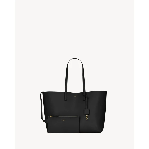 Saint Laurent Shopping Saint Laurent in leather, view 2