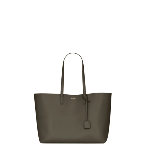 Shopping Saint Laurent in leather
