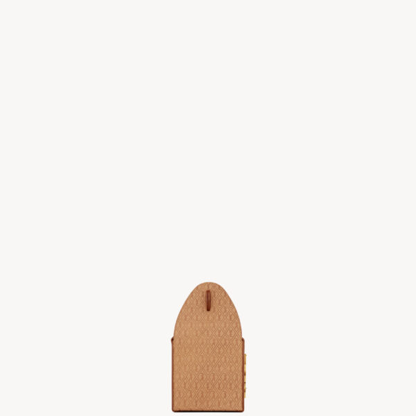 Saint Laurent TAKE-AWAY BOX IN VEGETABLE-TANNED LEATHER designed in Paris