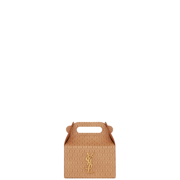 Saint Laurent TAKE-AWAY BOX IN VEGETABLE-TANNED LEATHER designed in Paris