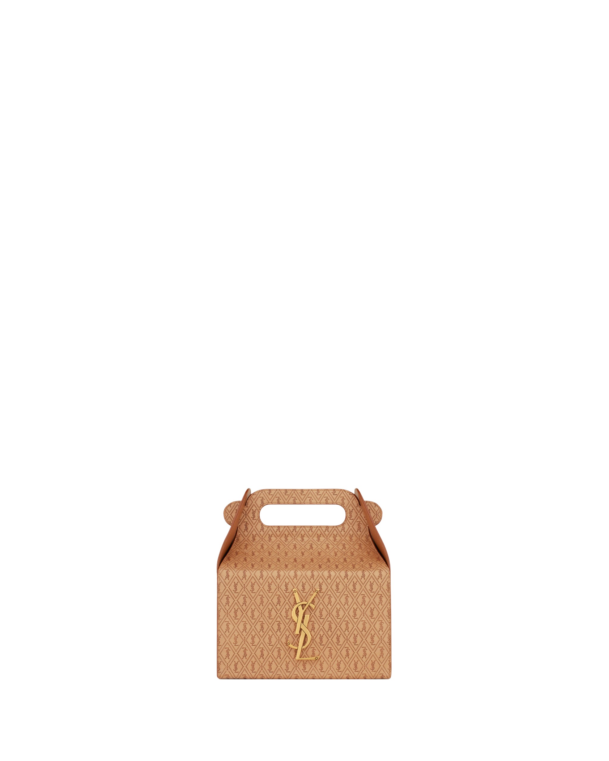Saint Laurent TAKE-AWAY BOX IN VEGETABLE-TANNED LEATHER